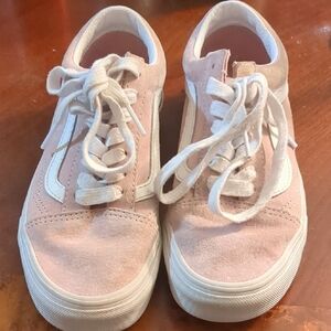 Vans Pink and White Sneakers